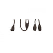 Power Cable Black 1.8 m C14 coupler 2 x C13 coupler - Student Computers