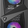 MSI MAG FORGE 100R Mid Tower Gaming Computer Case (Black, 2x 120mm ARGB PWM Fan) - Student Computers