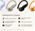 BEATS Powerbeats Pro 2 Wireless Bluetooth Noise-Cancelling Sports Earbuds - Jet Black