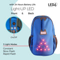 LED4 Outdoor Backpack Light Up LED-For Cycling, Hiking, Camping, Travelling - Student Computers