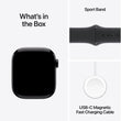 Apple Watch Series 10 GPS 42mm Aluminium Case Jet Black Sport Band S/M