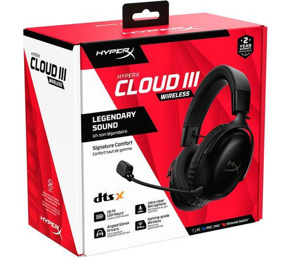 HYPERX Cloud III Wireless Gaming Headset - Black