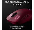 LOGITECH PRO 2 Lightspeed RGB Wireless Optical Gaming Mouse - Magenta