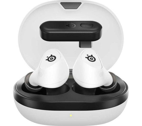 STEELSERIES Arctis GameBuds Wireless Noise-Cancelling Gaming Earbuds for PS5 - White