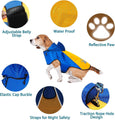 Pet Waterproof Dog Raincoat with Hi Vis Panel adjustable Velcro well made Size Medium - Student Computers