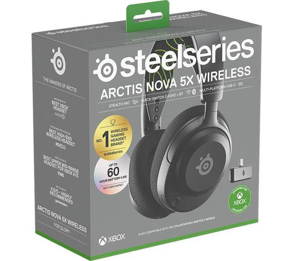 STEELSERIES Arctis Nova 5X Wireless Xbox Gaming Headset - Black