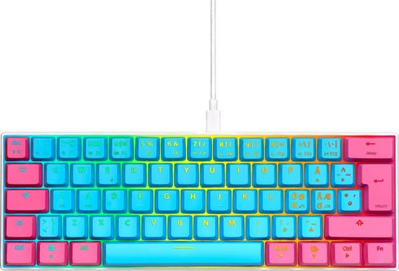 NOS C-450 Mini Pro RGB Mechanical Gaming Keyboard -  Lollipop - Student Computers