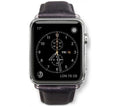 dbramante1928 AW42BLSI0638 42mm Copenhagen Watch Strap for Apple -Silver/Black - Student Computers