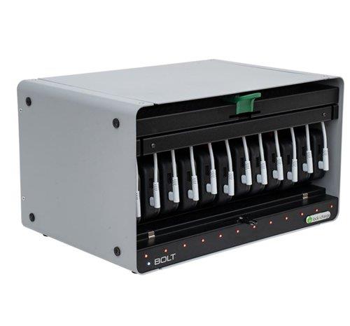 LocknCharge BOLT 12 Phone Charging Station with USB-C to Lightning Cables - Student Computers