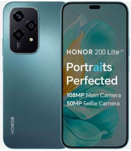 Honor 200 Lite 5G Mobile Phone 256GB In Midnight Cyan - Student Computers