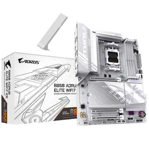 Gigabyte B850 AORUS ELITE WIFI7 ICE (Socket AM5) DDR5 ATX Motherboard - Student Computers