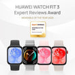HUAWEI Watch Fit 3 AMOLED Smart Watch Fitness Tracker Silver / White