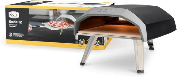 Ooni Koda 12 Pizza Oven Gas Powered Outdoor Portable Stone Baked Fire Black - Student Computers