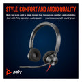 POLY Blackwire 3320 Wired USB-C Stereo Headset - Black - Student Computers