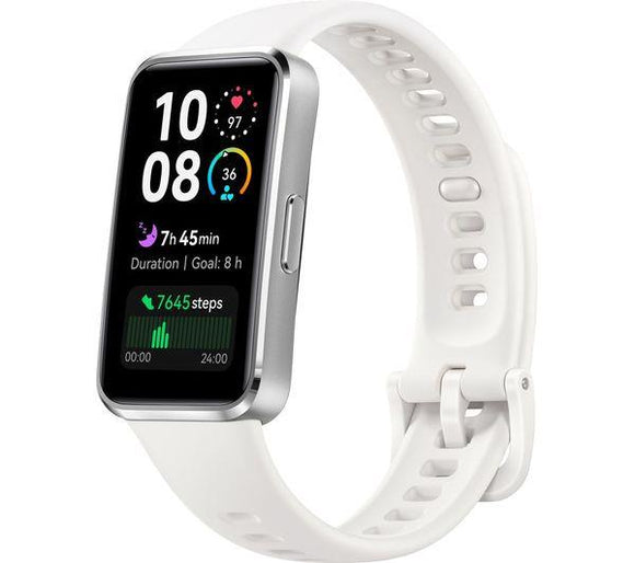 HUAWEI Band 10 Fitness Tracker - Aluminium Alloy White AMOLED colour display