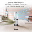 DYSON Hot+Cool Gen 1 Purifying Fan Heater - White HEPA filter  / heats / cools