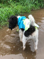 Pet Waterproof Dog Raincoat with Hi Vis Panel adjustable Velcro well made Size Medium