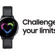 SAMSUNG Galaxy Watch Active2 4G - Black, Leather & Stainless Steel, 40 mm
