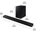 Samsung Q70T 3.1.2 Wireless Sound Bar-Sub Woofer-Remote- with Dolby Atmos