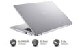 Laptop Acer Aspire 3 17.3 Inch Intel i5 11 Gen 8GB RAM 1TB SSD - Silver - Student Computers