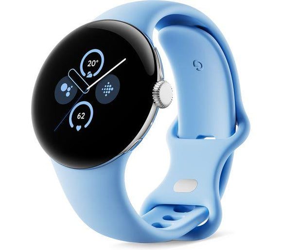GOOGLE Pixel Watch 2 WiFi with Google Assistant - Silver, Bay Strap - Student Computers