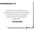 ACER 314 14" Chromebook - Intel Celeron, 4GB RAM  64 GB aMMC, Silver - Student Computers