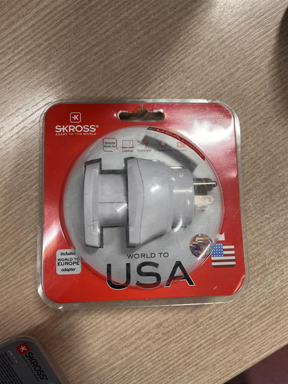 Skross Travel Adapter Combo – World-To-USA x2 - Student Computers