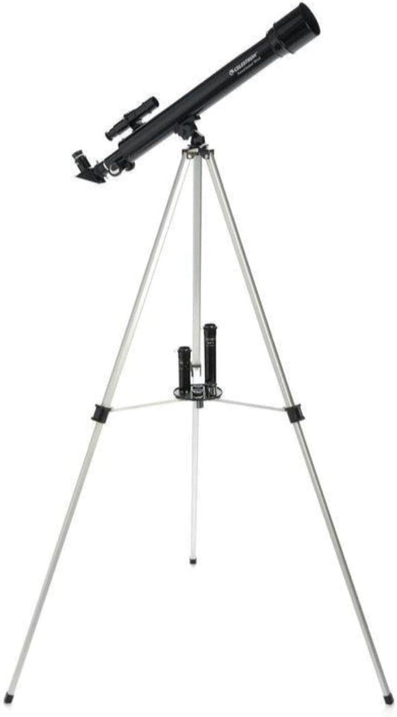 Celestron 21039 PowerSeeker 50AZ Refractor Telescope, Black - Student Computers