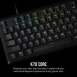 Corsair K70 CORE Wired Gaming Keyboard - Grey - Student Computers