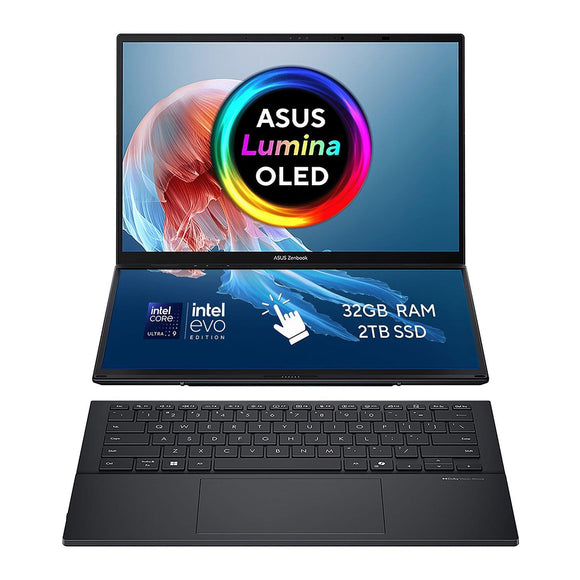 ASUS Zenbook DUO Dual Screen Laptop Intel Core Ultra 32GB RAM 2TB SSD 14” Grey