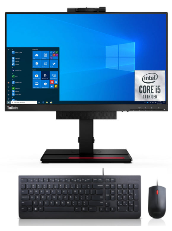 Lenovo ThinkCentre 24 Inch Gen 4  Intel i5 11th 16Gb Ram 256 SSD Win 11 Pro all in one desktop