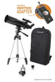 Celestron Travel Scope 80mm Portable Refractor Telescope - Black - Student Computers