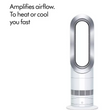 Dyson AM09 Hot + Cool Fan Heater - White/Silver  10 heat settings
