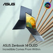 Asus Zenbook 14 OLED Laptop  Intel Core i5, 16GB RAM, 512GB SSD - Silver Win 11 - Student Computers