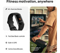 FITBIT Charge 6 Fitness Tracker - Obsidian, Silicone Strap, Universal