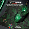 Trust Gaming GXT 781 Rixa Camo Gaming Mouse and Mouse Pad - Green Camo - Student Computers