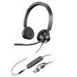 Poly 8X222AA Blackwire 3325 Microsoft Teams Over Head USB-C/A Black