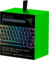 Razer PBT Keycap Upgrade Set with Coiled Cable - Backlight Compatible US Layout