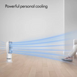 Dyson AM09 Hot + Cool Fan Heater - White/Silver  10 heat settings