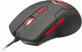 Trust Ziva Gaming Mouse with 6 Responsive Buttons 1000-3000 DPI and Mousepad Black - Student Computers