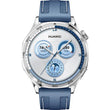 HUAWEI Watch GT 5 - Silver, Blue Woven Nylon Strap, 46 mm , Fluoroelastomer