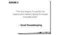 Laptop Acer Aspire 3 17.3 Inch Intel i5 11 Gen 8GB RAM 1TB SSD - Silver - Student Computers