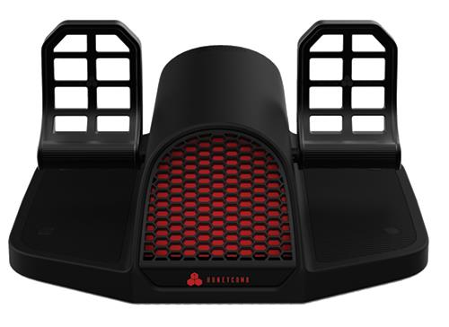 Honeycomb Aeronautical Charlie Rudder Pedals, Adjustable Feet/Tension Knob, Meta - Student Computers