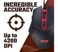 ACER Nitro Optical Gaming Mouse Black Wired up to 4200 DPI - Student Computers