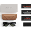 RAY-BAN META Wayfarer Large - Matte Black, Clear to G15 Green Transitions
