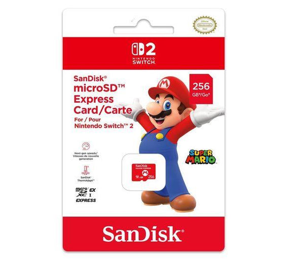 SANDISK microSD Express Memory Card for Nintendo Switch 2 - 256 GB - Student Computers