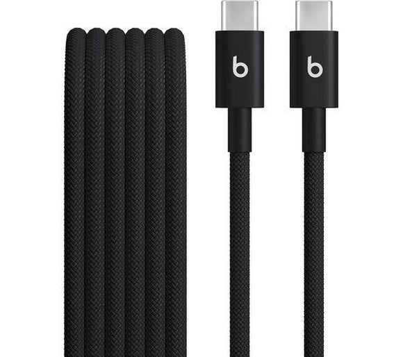 BEATS USB-C to USB-C Woven Cable - 1.5 m, Bolt Black