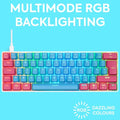 NOS C-450 Mini Pro RGB Mechanical Gaming Keyboard -  Lollipop - Student Computers