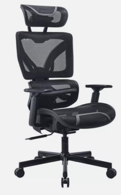 ADX Ergonomic X 24 Gaming Chair Black Grey PC Console Adjustable Arms