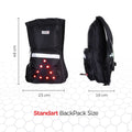 LED Safety Backpack for Bike–14h Battery Life, 3 Light Modes-High Visible(Hi Viz - Student Computers